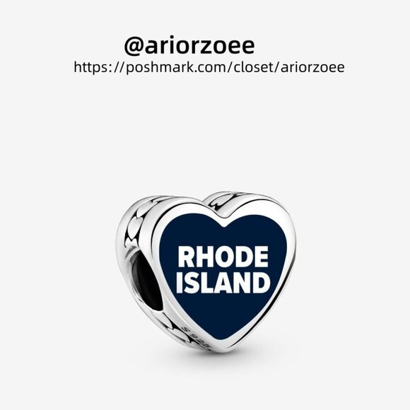 Pandora Rhode Island Heart Charm|Pendant - Picture 2 of 3
